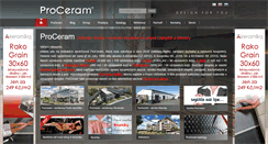 Desktop Screenshot of proceram.cz