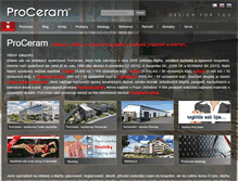 Tablet Screenshot of proceram.cz